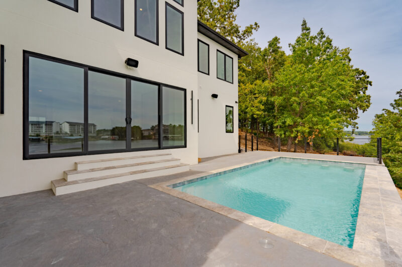 Luxury Modern Home Covered Patio and Pool