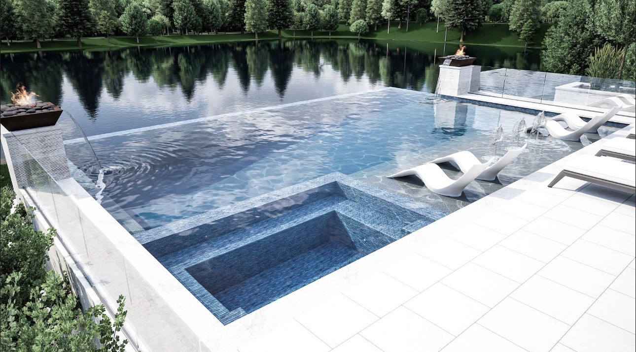 Pool to lake