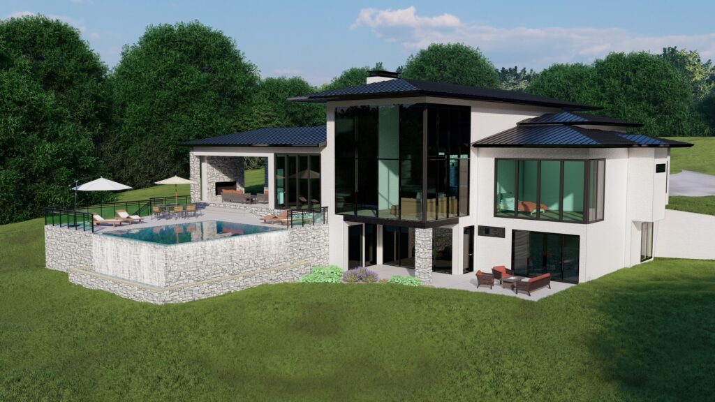 Rear Elevation Rendering