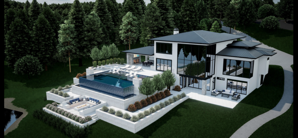 Rear pool rendering