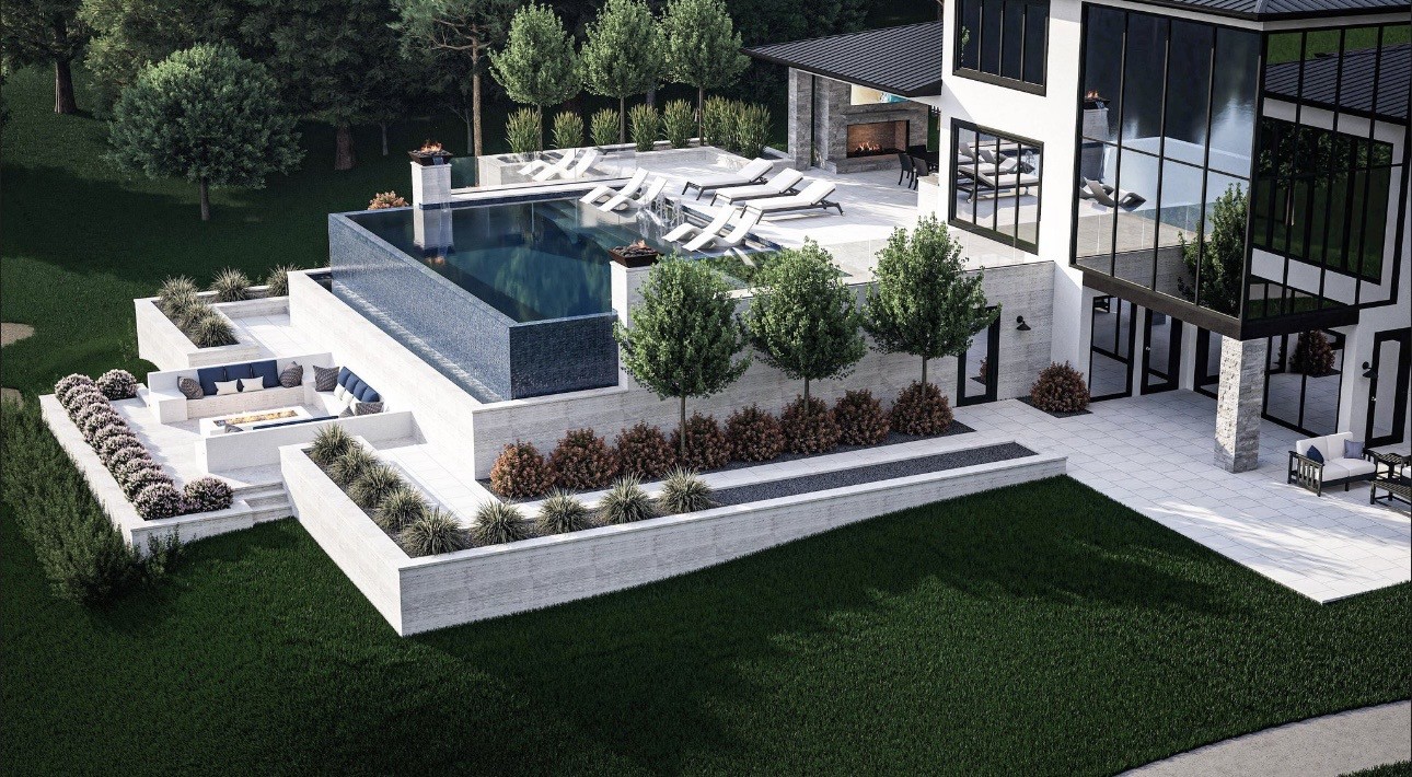 Right Elevation pool